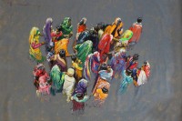 Hussain Chandio, 48 x 72 Inch, Acrylic on Canvas, Figurative Painting-AC-HC-179
